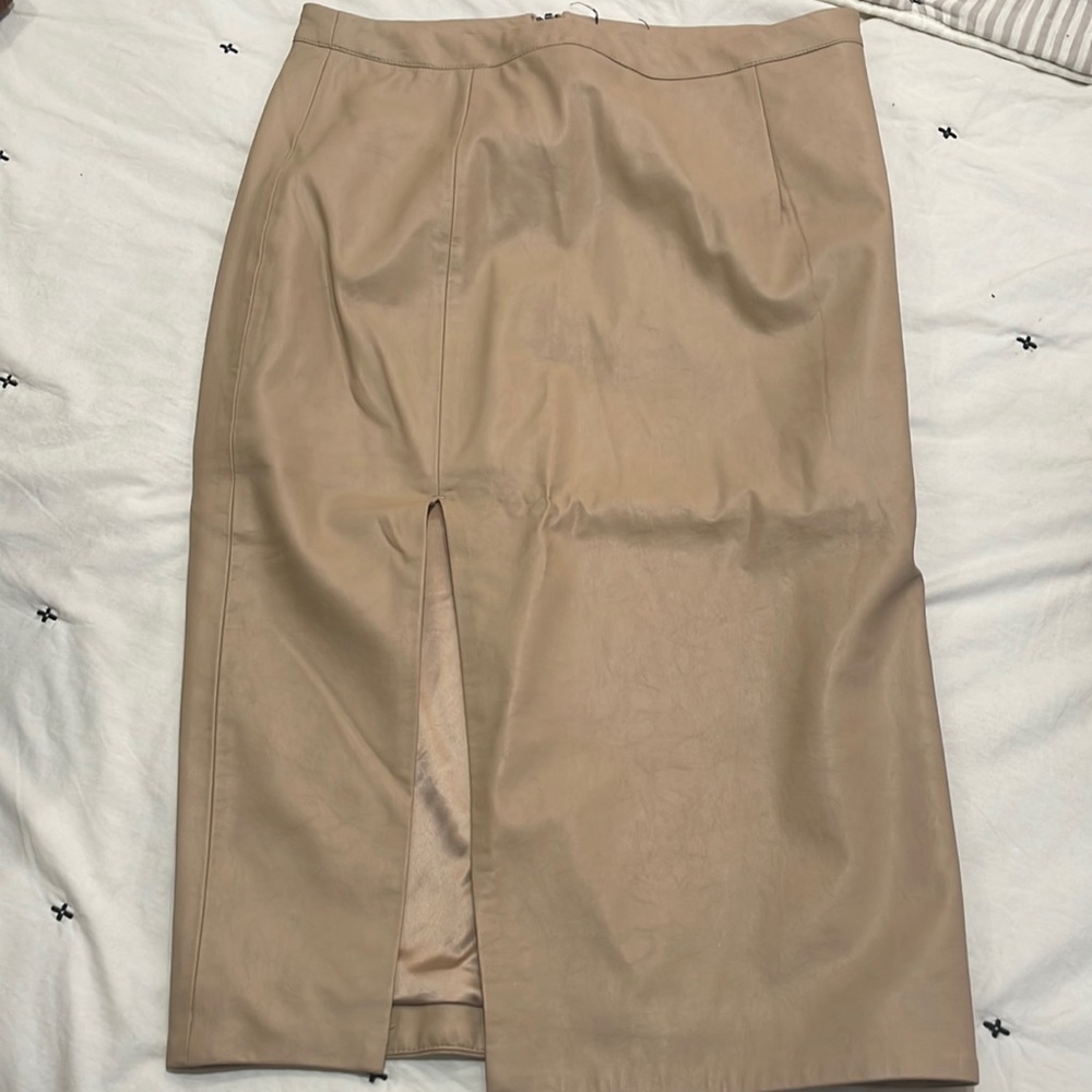 Vegan leather skirt